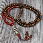 3 tiger eye dzi stone mala