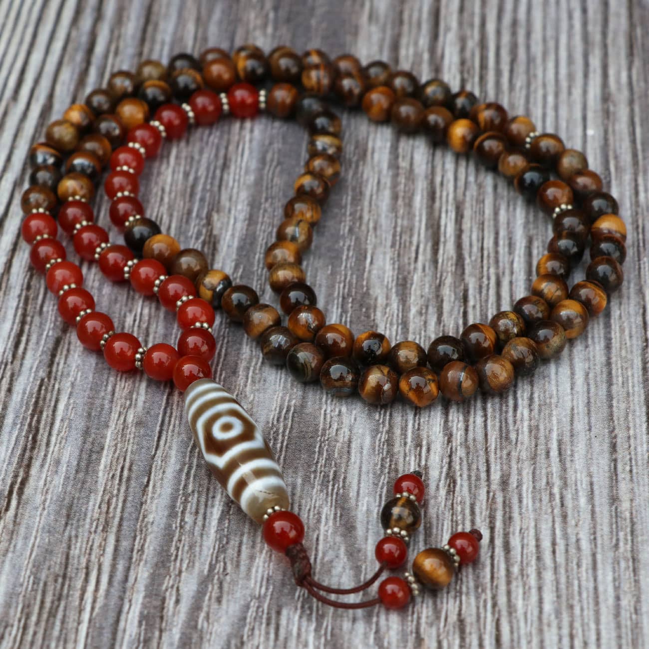 Tiger eye hot sale stone mala