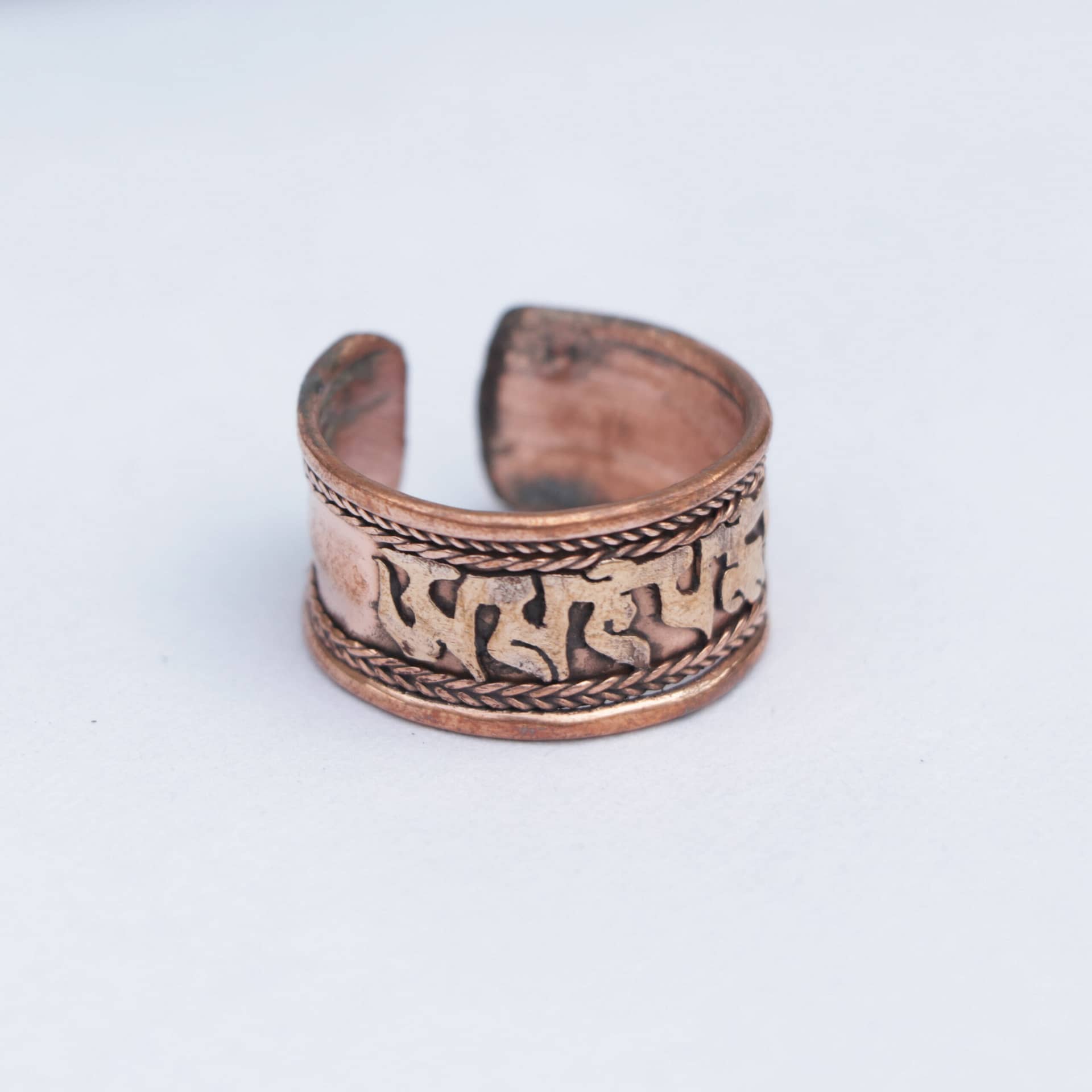 Copper finger ring on sale