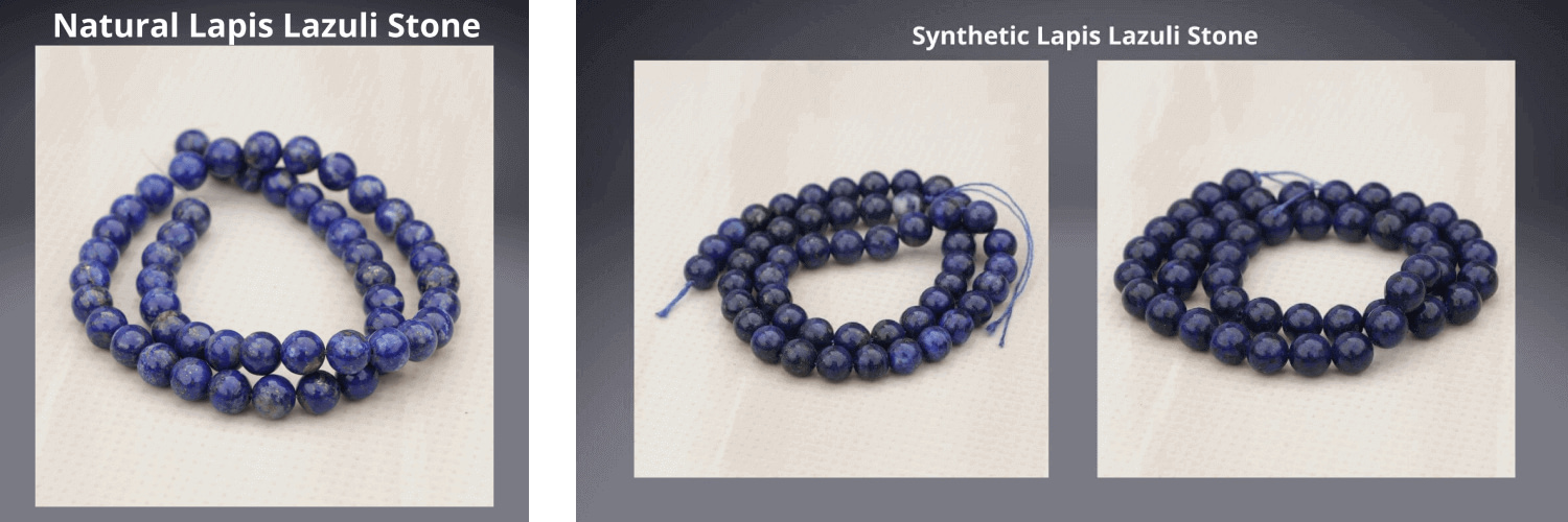 Lapis Lazuli natural and synthetic Stone